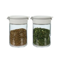 시노글라스 듀얼 스파이스 양념병 화이트 200ml 2P세트, 2개입