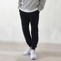 베럴댄나우 남자 오버핏 기모 트레이닝 조거밴딩바지