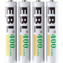aaaa건전지 aaaa 배터리 밧데리 EBL AAAA 충전식 배터리 서피스 펜용 1.2V 400mAh Ni-MH 4개입, 한개옵션0