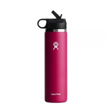 Hydro Flask 와이드 마우스 스트로 물병 뚜껑, Straw Lid 24 Oz, Snapper