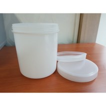 창조물산 700cc용기(재질: HDPE)원형용기, 화이트