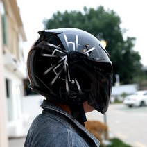 AIS 헬멧 바이크 오토바이 오픈 페이스 Capacete Motocicleta 모토 레이싱 빈티지, [02] L, [03] 3