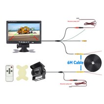 카플레이무선 무선카플레이 무선카플레이모니터 카플레이모니터 메이튼안드로이드오토 파인드라이브네비게이션거치대 차량용 후방 카메라 트레일러 주차 역전 디스플레이 쉬운 인치, 2.700A-BUS-6M