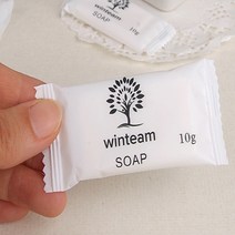 일회용 미니비누 10g 업소용 여행용 일회용비누 호텔 사우나 비누 개별포장 대용량 세수비누, 100개입