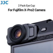 카메라 뷰파인더 JJC 2PCS 아이컵 아이피스 아이쉐이드 후지필름 X-Pro2 XPro2 아이컵 소프트 실리콘 고무 아이컵 프로텍터, 큰