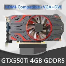 GTX550TI 2GB 4GB 6GB 컴퓨터 그래픽 카드 192bit GDDR5 NVIDIA PCI-E 2.0 HDMI 호환 1050TI 게임 비디오 (, 02 GTX550TI 4GB 128Bit