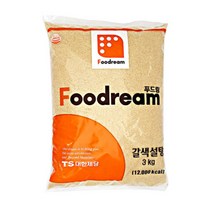 상세설명참조 대한제당 푸드림 갈색설탕 3kg 중백 황설탕 노랑설탕, 단품, 단품