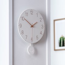 기타 바보사랑[플라이토]플라이토 국산 심볼 무소음 인테리어 추 벽시계 30cm, 심볼30CM(로즈골드링)
