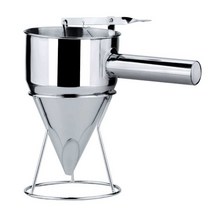 스텐 자동 깔때기 시럽 크림 소스 붕어빵 반죽 분배기, 스텐 자동 깔때기_구멍 21mm(1200ML)