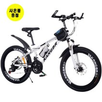 쇼핑타임 해외직구 청소년용 26인치 24단 산악 MTB 팻바이크 서스펜션(국내착불배송&사은품 증정), 22인치, 21단, 블루