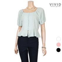 VIVID SG VIVID SG 오프숄더 콩단추 블라우스 VS024058