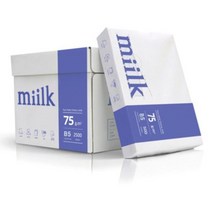 밀크복사지 B5 75g 500매 1권 인쇄 용지 출력 페이퍼 품 A4 사무용, 우주라인 쿠팡 마16수12 본상품선택