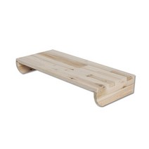 디엘르 우디 570 삼나무원목 모니터 받침대, 내추럴