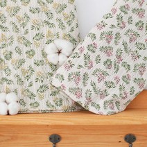 대폭 잔꽃 플라워패턴 원단 패브릭, 설렘 레드