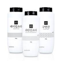 톡톡톡 뿌리는 3종세트 과탄산소다+구연산+베이킹소다 450g, 1세트