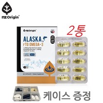 알레스카 알티지 rTG 오메가3 비타민E EPA DHA 60정X2통