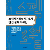 스펙초월 33대 대기업 합격 자소서 완전 분석 사례집:취업의 기본은 스펙이 아니라 사람이다, 나비의활주로