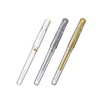 미쓰비시 연필 유니볼 시그노 UM 153 굵게 1 0mm 백색·금·은 3개 세트