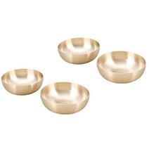 방짜유기 놋그릇 옥면기 수저 4인 세트, 옥면기(중)4개