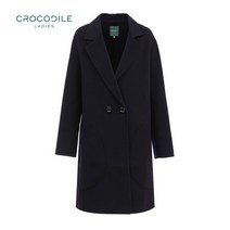 크로커다일레이디 크로커다일레이디 미디 투버튼 모직 코트