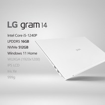 LG전자 2022 그램14(12세대) 14ZD90Q-GX56K [프리미엄 패키지] + 사은품 증정, Win11 Home, 16GB, 512GB