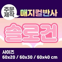 라인팩토리 주문제작 매지컬 반사 슬로건, 60x40, 일반 스웨이드, 블루