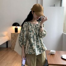 블라우스 바지 세트 고무줄 팬츠 루즈핏 나그랑핏