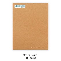 50 Chipboard Sheets 8 x １0 inch - 22pt (Point) Light Weight Brown Kraft Cardboard for Scrapbooking, 1