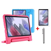 갤럭시탭A7 라이트 Lite 8.7 에바폼 커버 케이스+액정필름+터치펜 SM-T220 T220N T225 T225N 케이스나라, 핑크