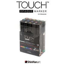 신한 TOUCH OPAQUE MARKER/터치오펙마카 MEDIUM 15색