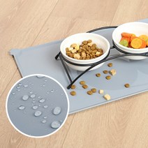 블럭마트 애견 고양이 식기매트, 블루, 1개