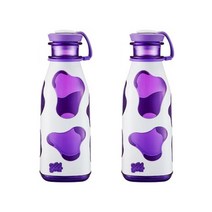 쿨기어 1+1 우유보틀 밀크보틀 우유병 냉장고물병 물통, 590ml, 퍼플+퍼플