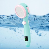 목욕물 온도감지 LED 샤워기 헤드 교체 수압조절 욕실