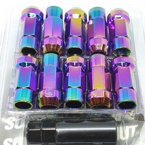 레인보우 휠 너트 RAYS 레이싱전용, 5.레인보우 롱(m12x1.5P)