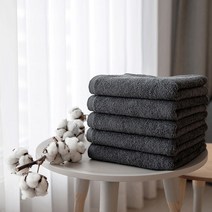 이니셜자수 기숙사 수건 기숙사준비물 소량자수 주문제작 운동선수타올 40수코마사 호텔수건 타올 200g 40x80cm 10장, 그레이