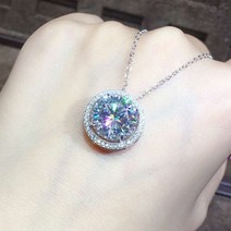 여성 모이사나이트 랩다이아 레이어드 사각 데일리 엑설런트컷팅 목걸이 solitaire 5ct moissanite 다이아몬드 펜던트 real 925 sterling silver