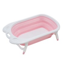 하늘정원 애플 접이욕조, 1개, 연핑크