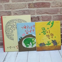 봄 그림책 (전3권) 나무가 된 꼬마+씨앗 콩이 쑥쑥+개구리야 일어나