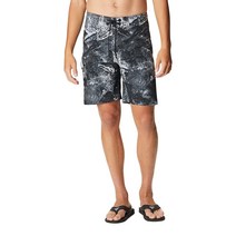 Columbia 남성용 PFG Offshore II 보드 반바지 오션 틸 리플 28, 28W x 9L, Black Realtree Horizon