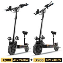전기킥보드 전동 킥보드 전기 킥스쿠터 성인 60V 시트 듀얼 모터 48V 52V 접이식 및 여성용 55-100km 개, 19 2 PCS X900, 19 2 PCS X900