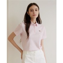 23SS [품절임박] [닥스훈트 에디션] DRY TOUCH 여성용 닥스훈트 로고와펜 핑크 경량 티셔츠 DMTS3B511P1