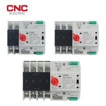 전동킥보드스위치 cnc ycq4-100e 시리즈 2p 3p 4p din 레일 ats 이중 전원 자동 전환 스위치 전기 선택기 스위치 무정전 전원, 4, 63a