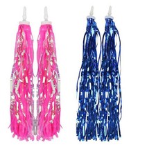 더민스 킥보드 리본 태슬, 블루&핑크, 1개