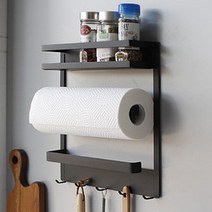 현hmvy_철제선반 현관문자석 붙이는 벽선반 걸이 못안박는 선반 걸이수납 철재 무타공 걸이장♥sngr1, ♥sngr1브라운