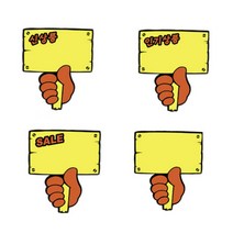 행사 프로모션 신상품 pop 푯말 카드 쇼카드 5매 4p, PC2006