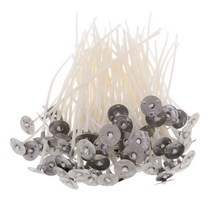100pcs 15cm 면화 양초 심지 서스테인으로 촛불 만들기를 위해 미리 왁스 칠, 12cm, 화이트, 코튼