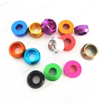 개스킷 가스켓 알루미늄 캡 헤드 와셔 합금 콘 가스켓 부품 멀티 컬러 색, 05 M8  5pcs_11 Light Blue