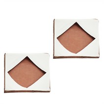 2Pcs 열 프레스 플래튼용 랩 커버 승화 열 프레스 기계용 내열 재사용 가능 시트 패드, b, 브라운 & 화이트