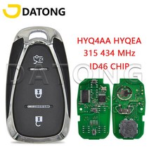 Datong 세계 자동차 원격 제어 키 쉐보레 크루즈 말리부 스파크 이퀴녹스 2016-2, 02 HYQ4EA 434MHz, 03 3