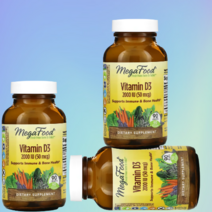 비타민d3 MegaFood 비타민D3 5Omcg(2OOOIU) + 허브혼합물 6O5mg 비타민D-3 [9O정*3병]